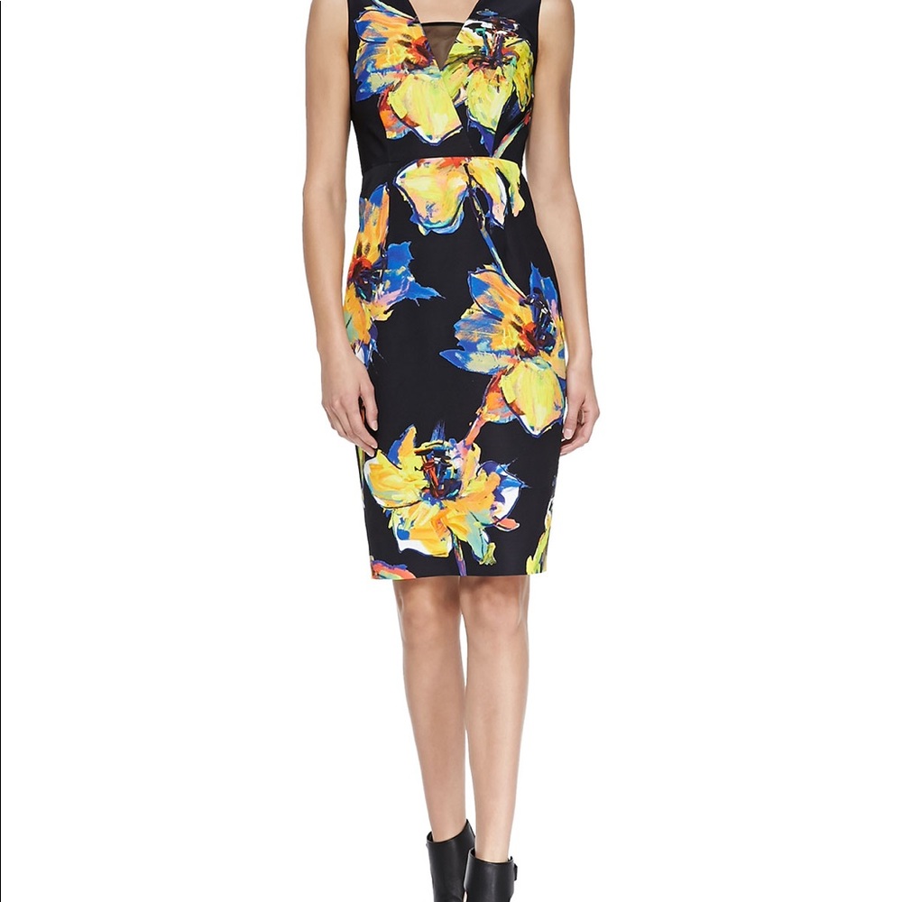 Milly Ella Sleevless Pop Art Midi Dress